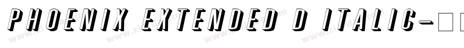 Phoenix Extended D Italic字体转换